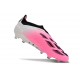 Chaussure adidas Predator Elite Laceless FG Rose Blanc Bleu