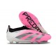 Chaussure adidas Predator Elite Laceless FG Rose Blanc Bleu