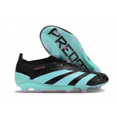 Chaussure adidas Predator Elite Laceless FG Noir Bleu
