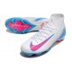 Nike Air Zoom Mercurial Superfly 10 Elite FG Blanc Rose Bleu