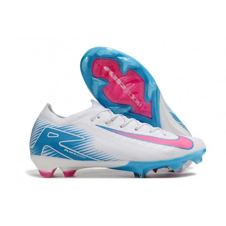 Chaussure Nike Mercurial Vapor 16 Elite FG Blanc Bleu Rose