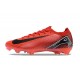 Chaussure Nike Mercurial Vapor 16 Elite FG Rouge Noir