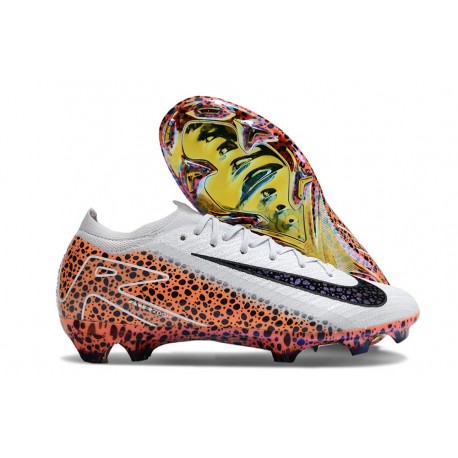 Chaussure Nike Mercurial Vapor 16 Elite FG Blanc Noir Orange