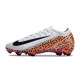 Chaussure Nike Mercurial Vapor 16 Elite FG Blanc Noir Orange