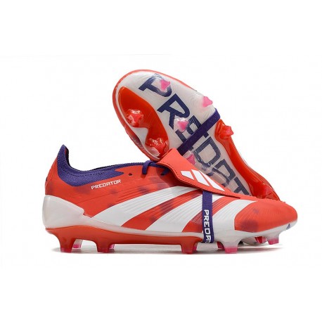 Chaussure adidas Predator Elite FT FG Rouge Blanc