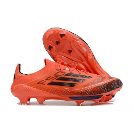 Crampons adidas F50+ Elite FG Turbo Noir Aurore Platin Métallique