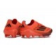 Crampons adidas F50+ Elite FG Turbo Noir Aurore Platin Métallique