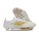 Crampons de Football adidas F50+ Elite FG Day Spark - Blanc Doré