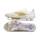 Crampons de Football adidas F50+ Elite FG Day Spark - Blanc Doré