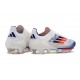 Crampons Football adidas F50+ Elite FG Advancement - Blanc Bleu Rouge 