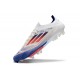 Crampons Football adidas F50+ Elite FG Advancement - Blanc Bleu Rouge 