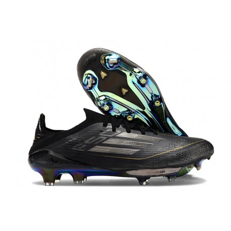 Crampons de Football adidas F50+ Elite FG Dark Spark - Noir Argenté Doré