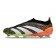 Chaussure adidas Predator Elite Laceless FG Noir Blanc Orange