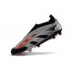 Chaussure adidas Predator Elite Laceless FG Argent Noir Rouge