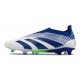 Chaussure adidas Predator Elite Laceless FG Bleu Blanc Vert