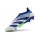 Chaussure adidas Predator Elite Laceless FG Bleu Blanc Vert