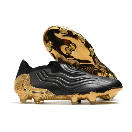 Chaussure de foot adidas Copa Sense + FG Superlative - Noir Blanc Doré