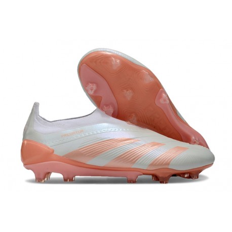 Chaussure adidas Predator Elite Laceless FG Bleu Très Pâle Orange