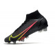 Nike Mercurial Superfly 8 Elite SG AC Black x Prism - Noir Jaune Rouge
