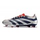 Crampon adidas Predator Elite FG Argent Noir Bleu