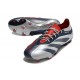 Crampon adidas Predator Elite FG Argent Noir Bleu