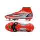 Nike Mercurial Superfly 8 Elite SG-Pro AC Rouge Piment Noir Fantôme Orange Total