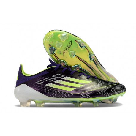 Chaussures adidas F50 Elite FG Fast Reborn - Violet Blanc Lucid Lemon