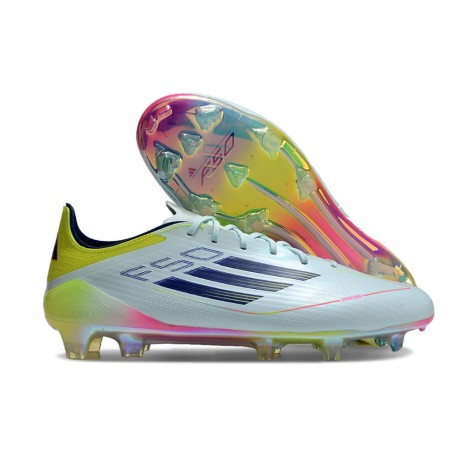 Chaussures adidas F50 Elite FG Bleu Noir Jaune