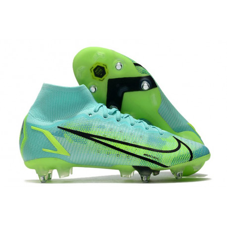 Nike Mercurial Superfly VIII Elite SG Anti-Clog Dynamique Vert Citron