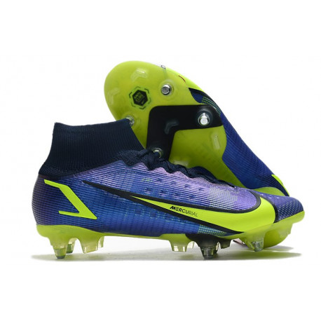 Nike Mercurial Superfly VIII Elite SG Anti-Clog Dynamique Vert Citron