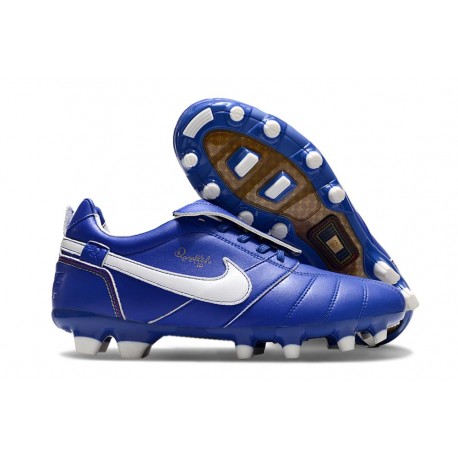Nike Tiempo Legend 10 Elite FG Nouvel Ronaldo Bleu Blanc