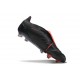 Adidas Predator Elite Foldover Tongue FG Noir Gris Quatre Rouge Lucide
