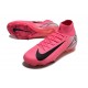 Nike Zoom Mercurial Superfly 10 Elite FG Rose Noir Blanc