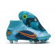Nike Mercurial Superfly VIII Elite SG Anti-Clog Bleu Chlorine Orange Laser Marina