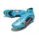 Nike Mercurial Superfly VIII Elite SG Anti-Clog Bleu Chlorine Orange Laser Marina