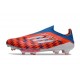 adidas F50+ Sans Lacets FG Rouge Blanc Bleu