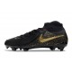 Nike Phantom Luna II Elite FG Chaussure Noir Or Monnaie Métallique