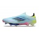 adidas F50+ Sans Lacets FG Bleu Très Pâle Semi Bleu Lucide Jaune Semi Solaire