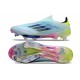 adidas F50+ Sans Lacets FG Bleu Très Pâle Semi Bleu Lucide Jaune Semi Solaire