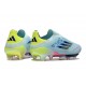 adidas F50+ Sans Lacets FG Bleu Très Pâle Semi Bleu Lucide Jaune Semi Solaire