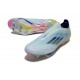 adidas F50+ Sans Lacets FG Bleu Très Pâle Semi Bleu Lucide Jaune Semi Solaire