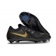 Nike Phantom Luna 2 Elite FG Crampons Noir Or Monnaie Métallique