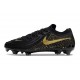 Nike Phantom Luna 2 Elite FG Crampons Noir Or Monnaie Métallique