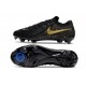 Nike Phantom Luna 2 Elite FG Crampons Noir Or Monnaie Métallique