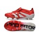 Chaussure Adidas Predator Elite FT FG Rouge Lucide Blanc Noir