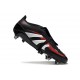 Chaussure Adidas Predator Elite FT FG Noir Gris Quatre Rouge Lucide