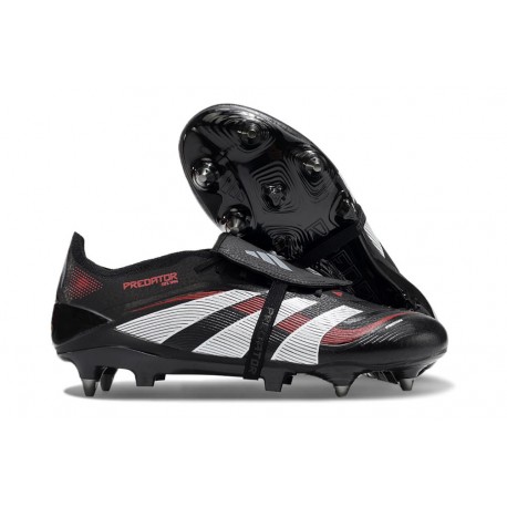 Chaussure Adidas Predator Elite FT FG Noir Gris Quatre Rouge Lucide