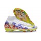 Nike Zoom Mercurial Superfly 10 Elite FG Blanc Violet Jaune