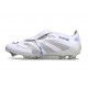 Chaussure Adidas Predator Elite FT FG Blanc Argent Métallique Royal Vif