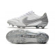 Nike Tiempo Legend 9 Elite Terrain sec Chaussures de Foot Blanc Gris